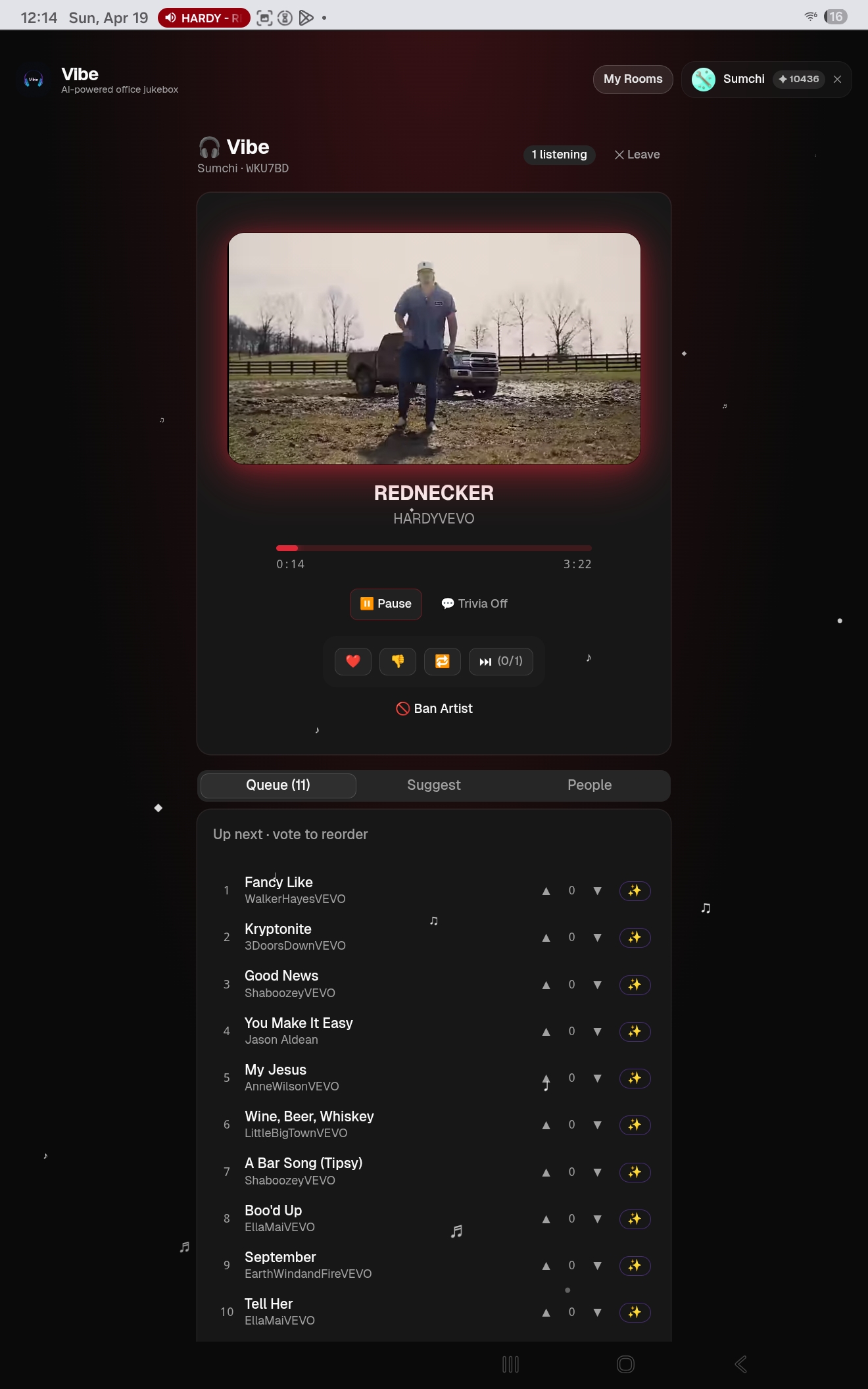 Tablet - now playing